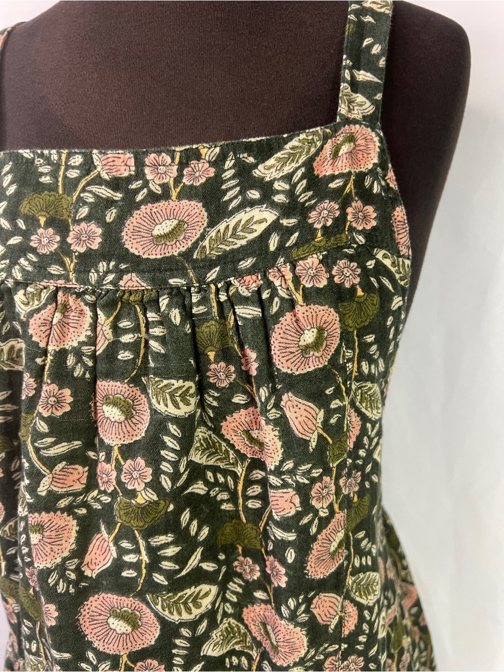 Natural Life Dakota Tie Back Mini Dress - M - overall style sleeveless floral - Picture 6 of 10